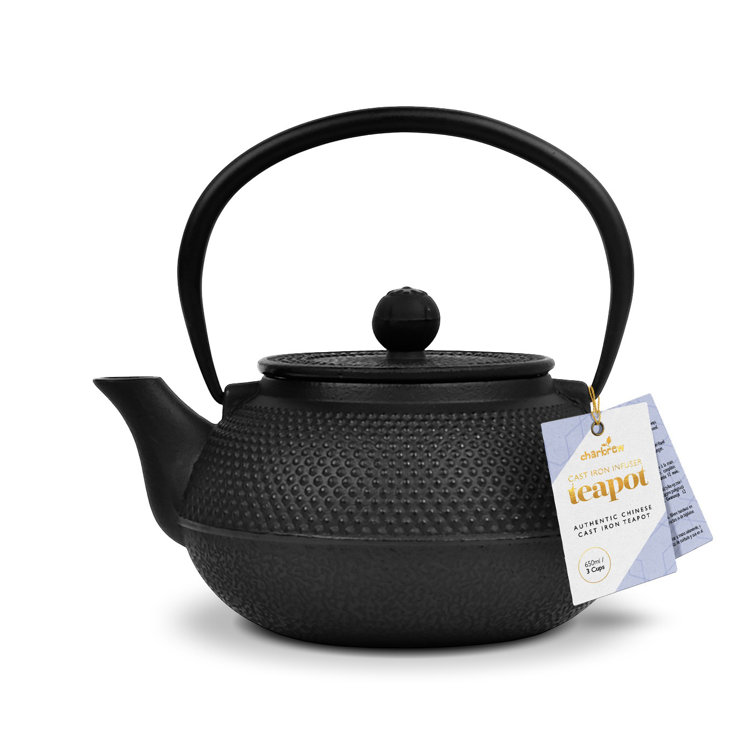 Charbrew 650ML Black Cast Iron Teapot Wayfair.co.uk